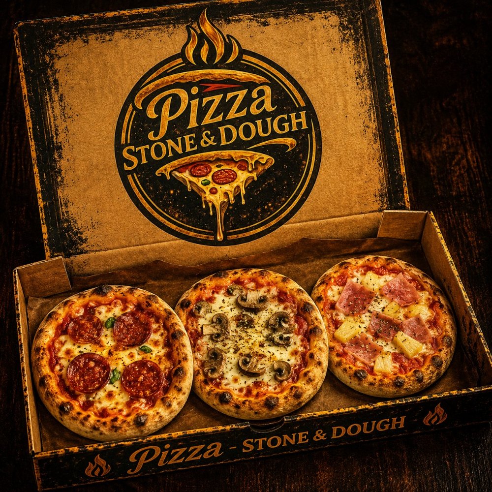 Mini pizzas artesanales de 15 cm Stone & Dough